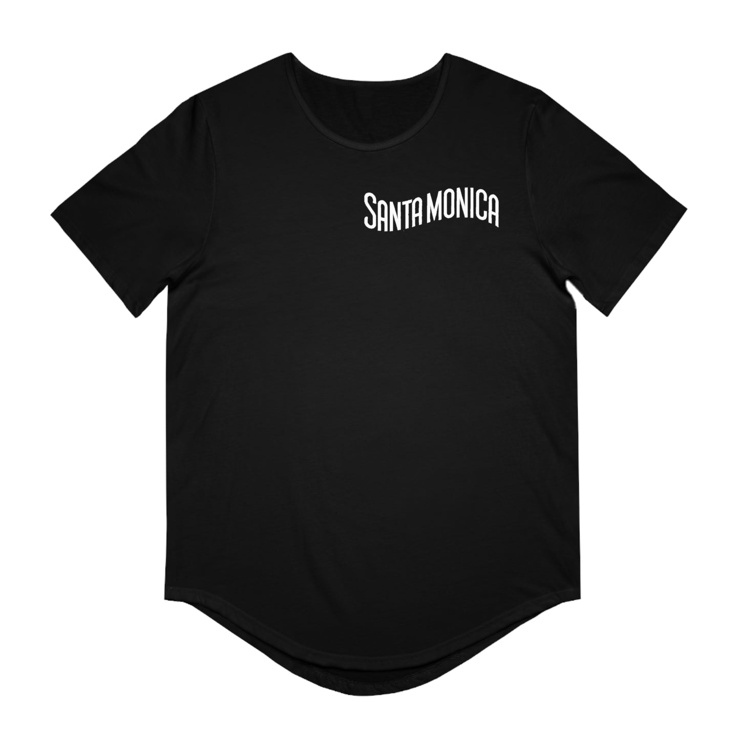 Vibrant Santa Monica Men's Jersey Curved Hem Tee