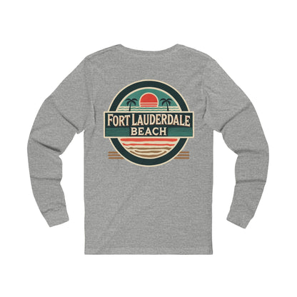 Vintage Fort Lauderdale Unisex Jersey Long Sleeve Tee