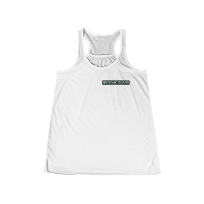 Vintage Mackinac Island Women's Flowy Racerback Tank