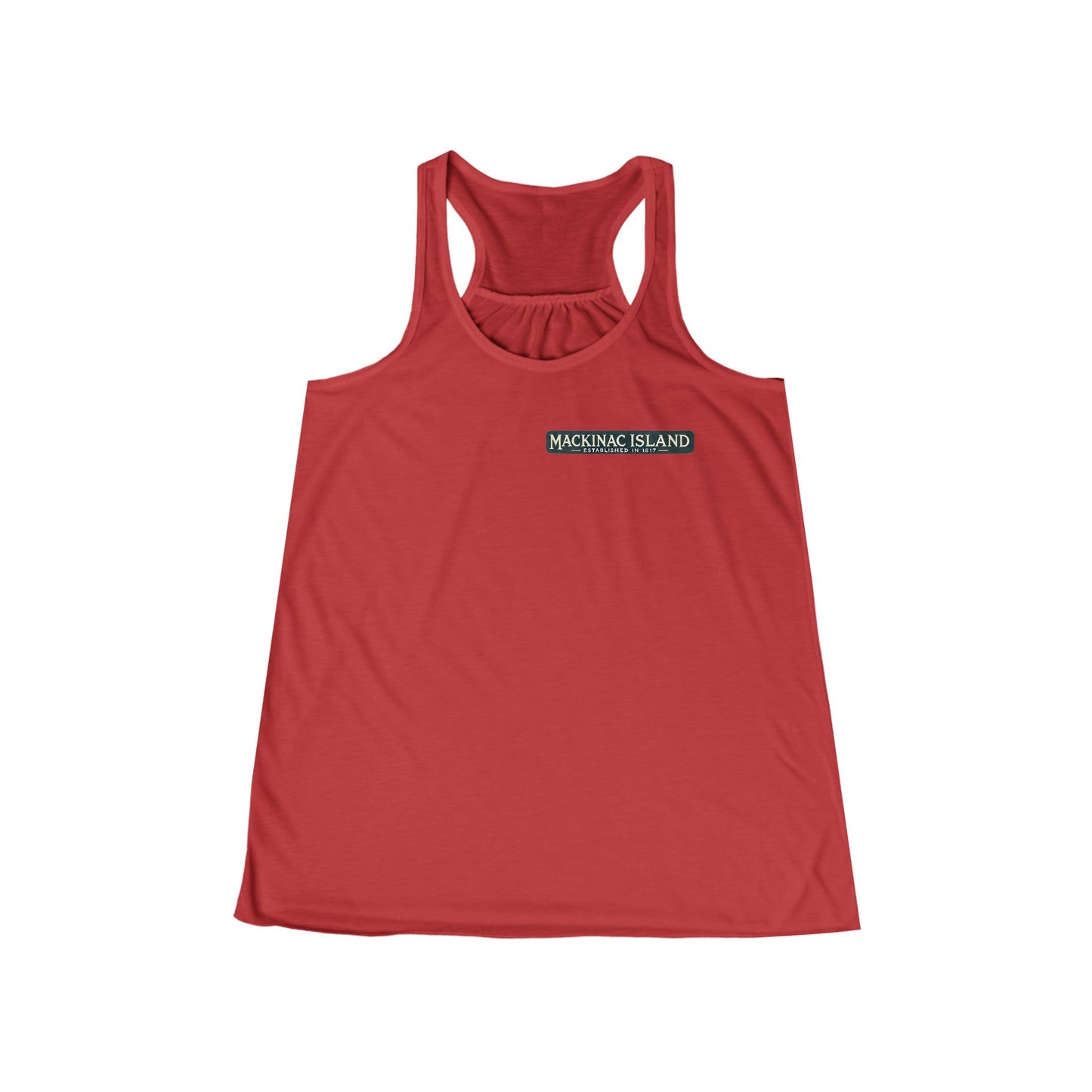 Vintage Mackinac Island Women's Flowy Racerback Tank