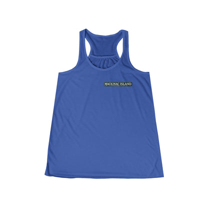 Vintage Mackinac Island Women's Flowy Racerback Tank