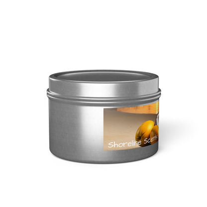 Mango + Coconut Scented Rustic Tin Candle