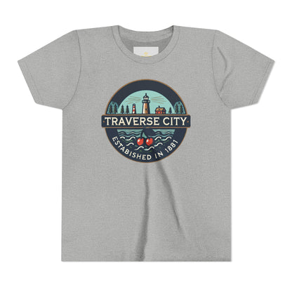 Vintage Traverse City Unisex Youth Short Sleeve Tee