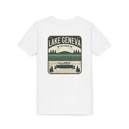 Vintage Lake Geneva Unisex Youth Short Sleeve Tee