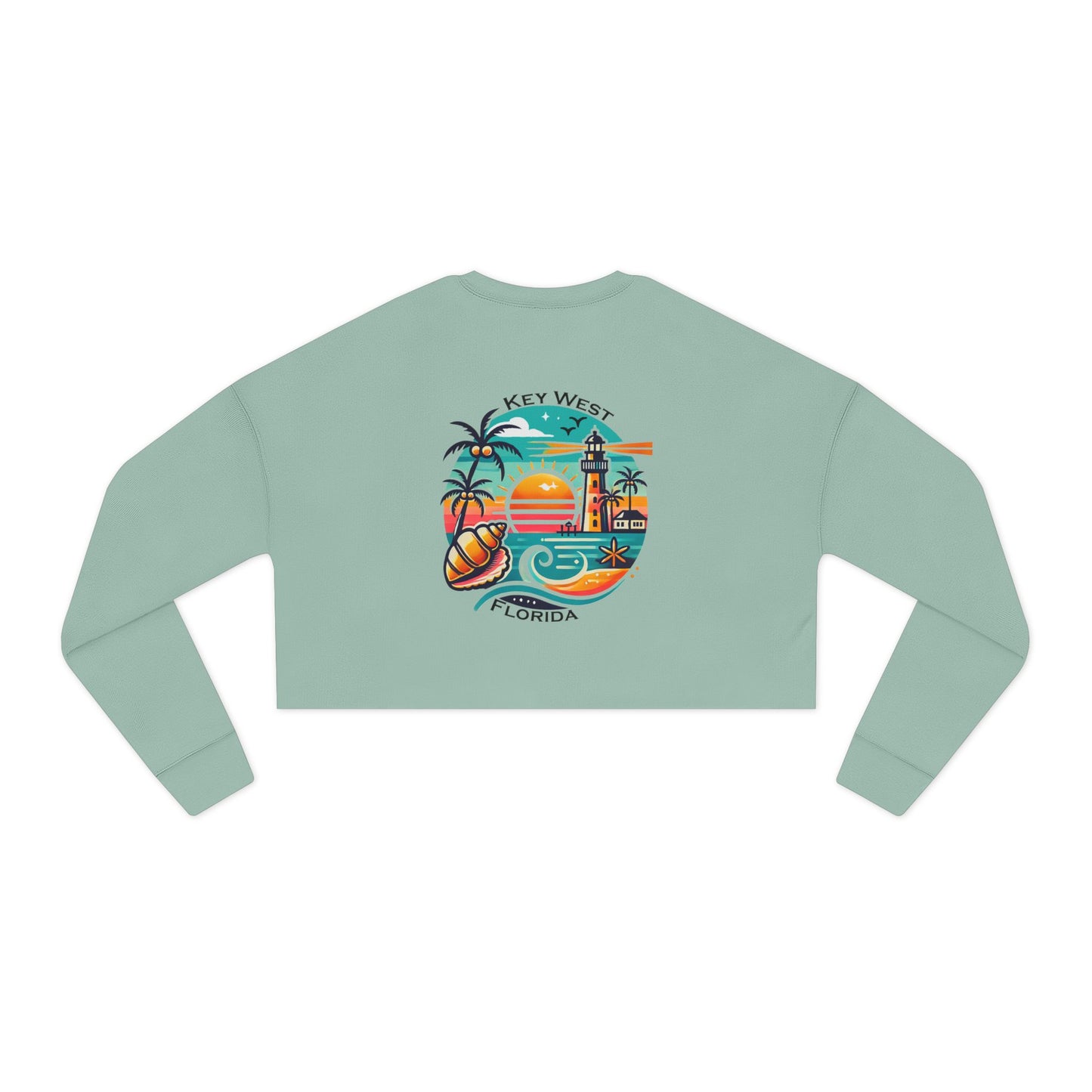 Vibrant Key West Women's Cropped Sweatshirt