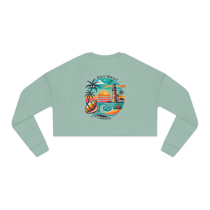 Vibrant Key West Women's Cropped Sweatshirt