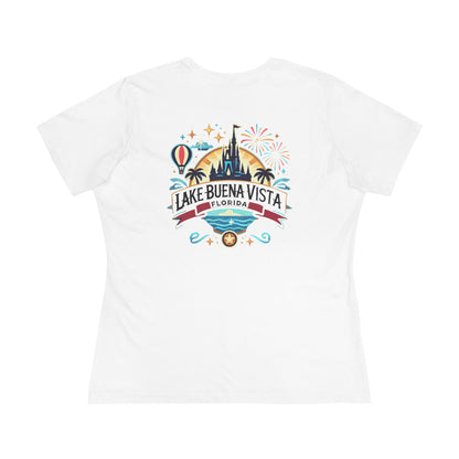 Adventurous Lake Buena Vista Women's Cotton Tee