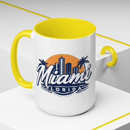 Retro Miami Accent Coffee Mug