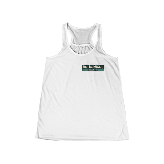 Vintage Fort Lauderdale Women's Flowy Racerback Tank