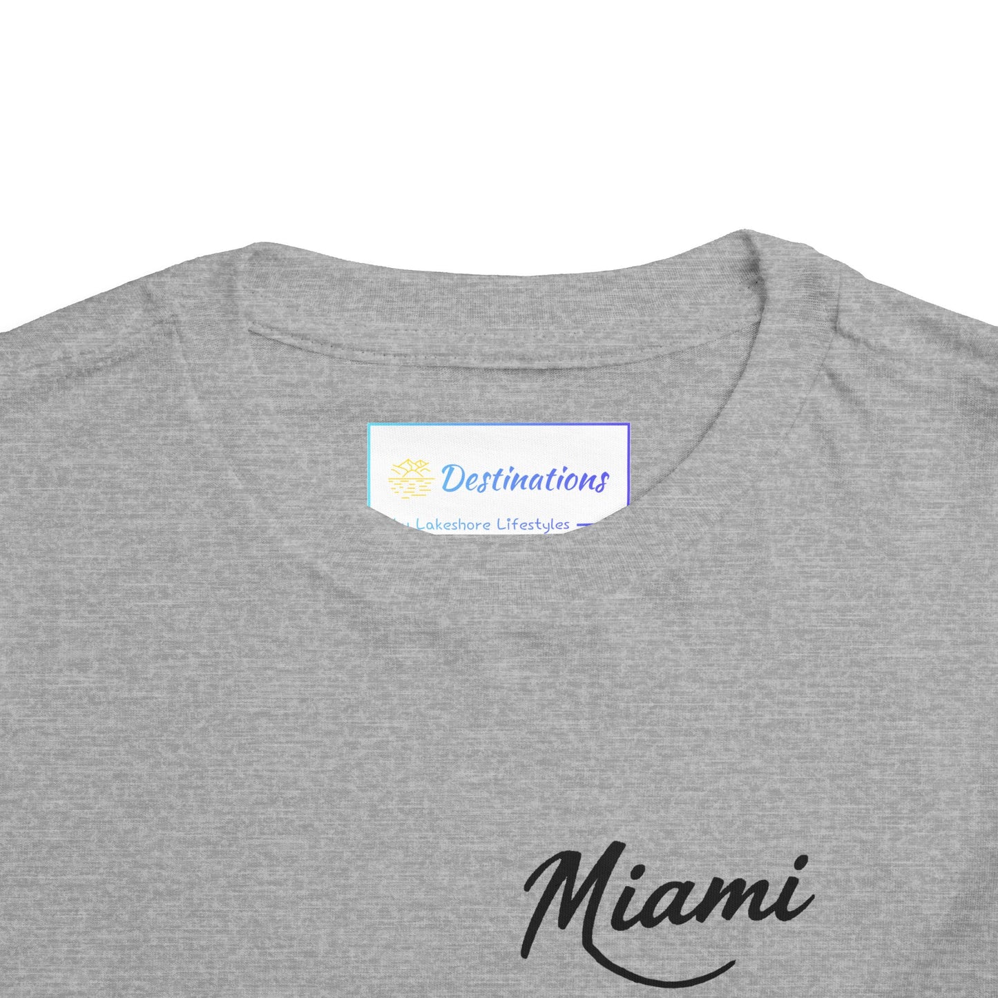 Retro Miami Unisex Toddler Short Sleeve Tee