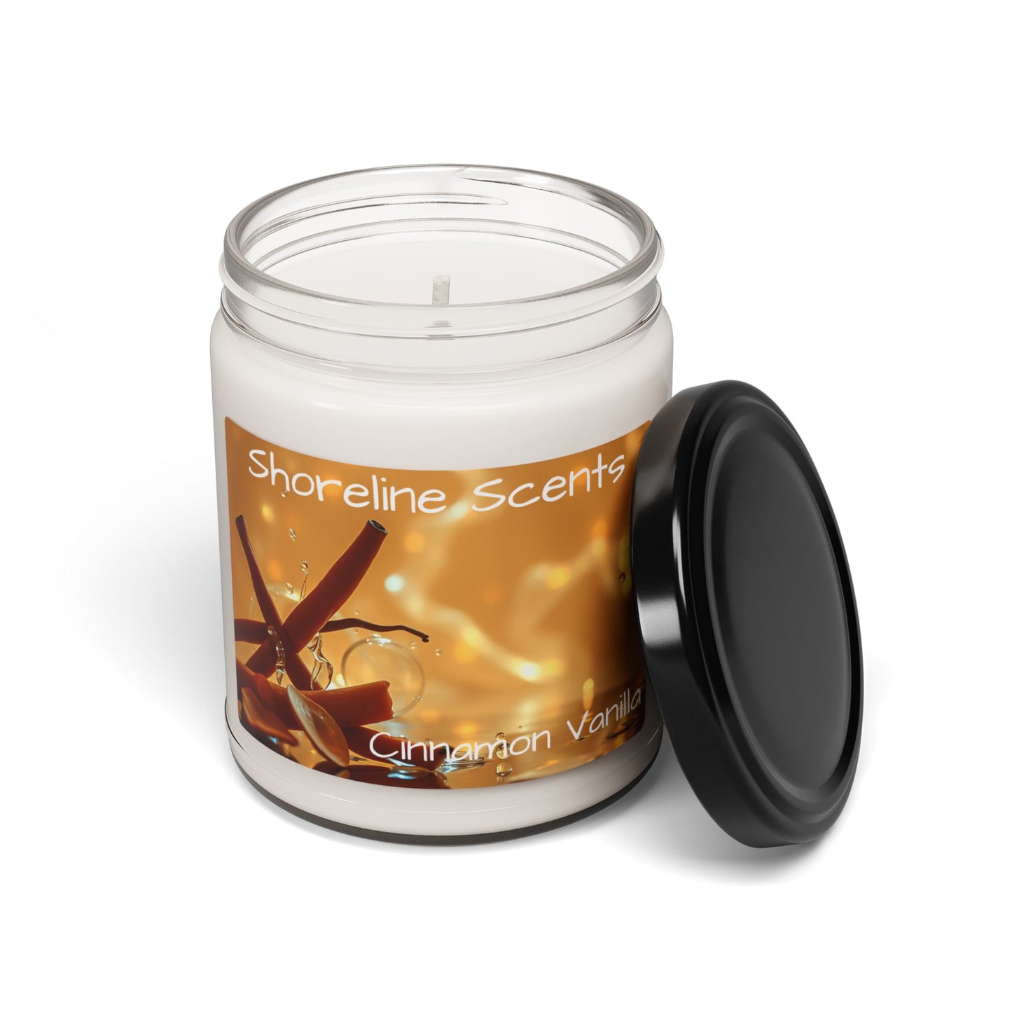 Cinnamon Vanilla Scented Candle (Soy Wax)