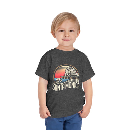 Vibrant Santa Monica Toddler Short Sleeve Tee