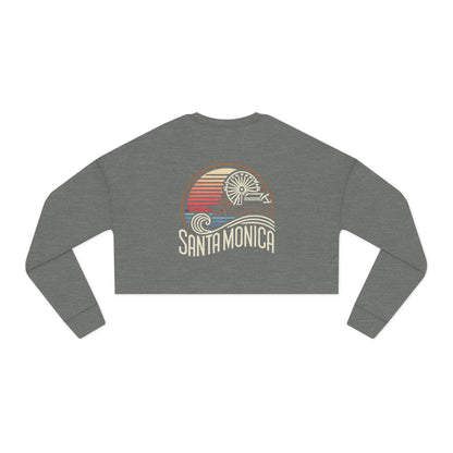 Vibrant Santa Monica Women's Cropped Sweatshirt