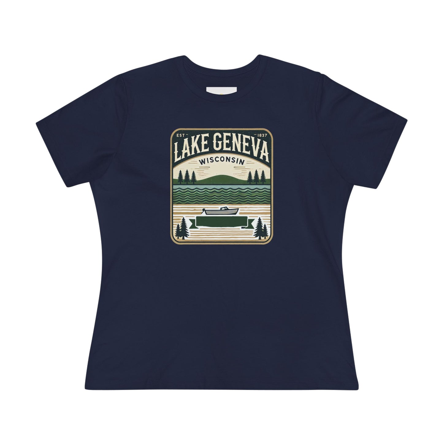 Vintage Lake Geneva Women's Cotton Tee