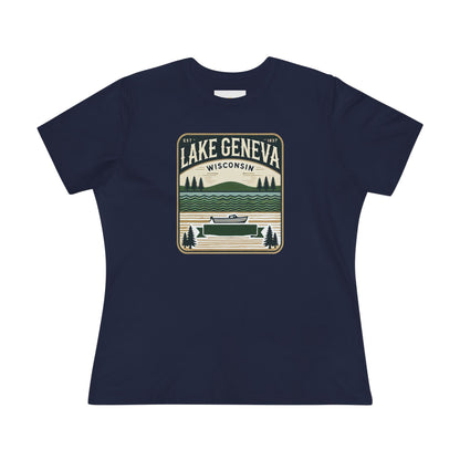 Vintage Lake Geneva Women's Cotton Tee