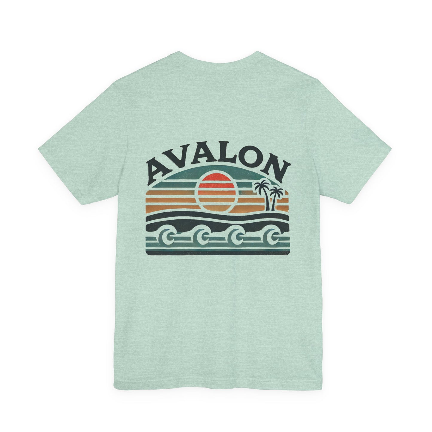 Retro Avalon Sunset Unisex Jersey Tee