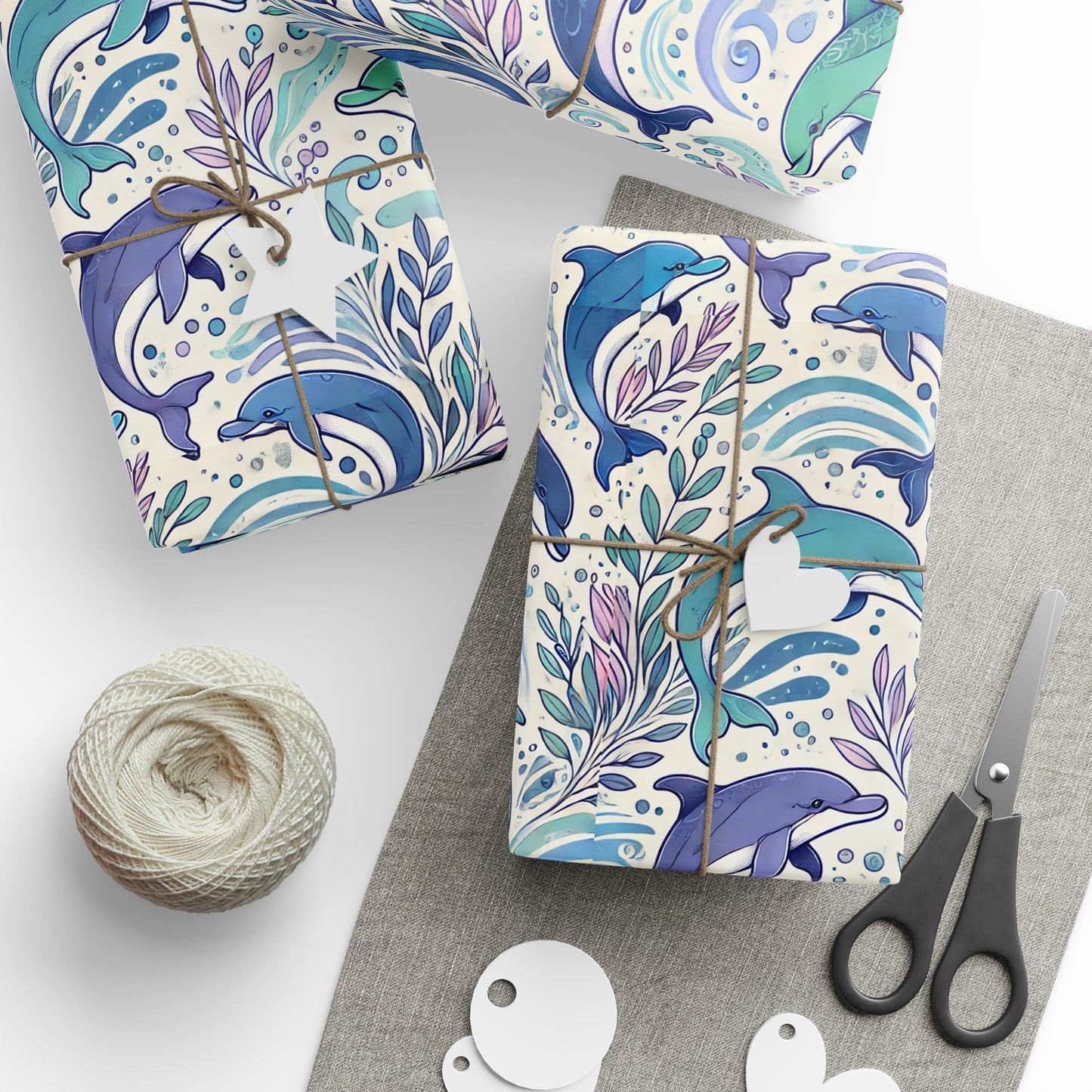 Dolphin Print Wrapping Paper