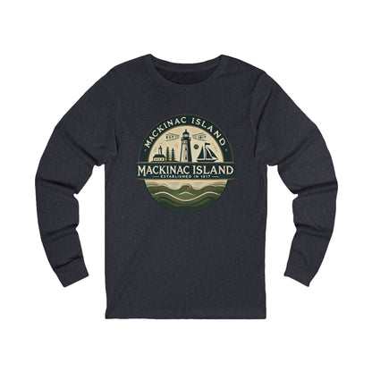 Vintage Mackinac Island Unisex Jersey Long Sleeve Tee