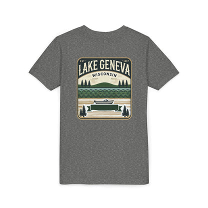 Vintage Lake Geneva Unisex Youth Short Sleeve Tee