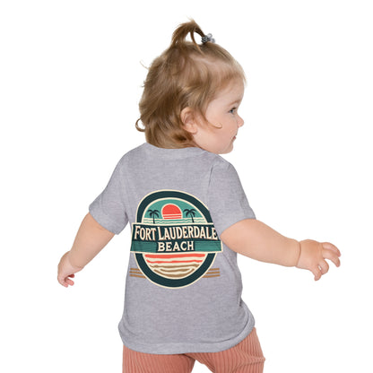 Vintage Fort Lauderdale Unisex Baby Short Sleeve T-Shirt