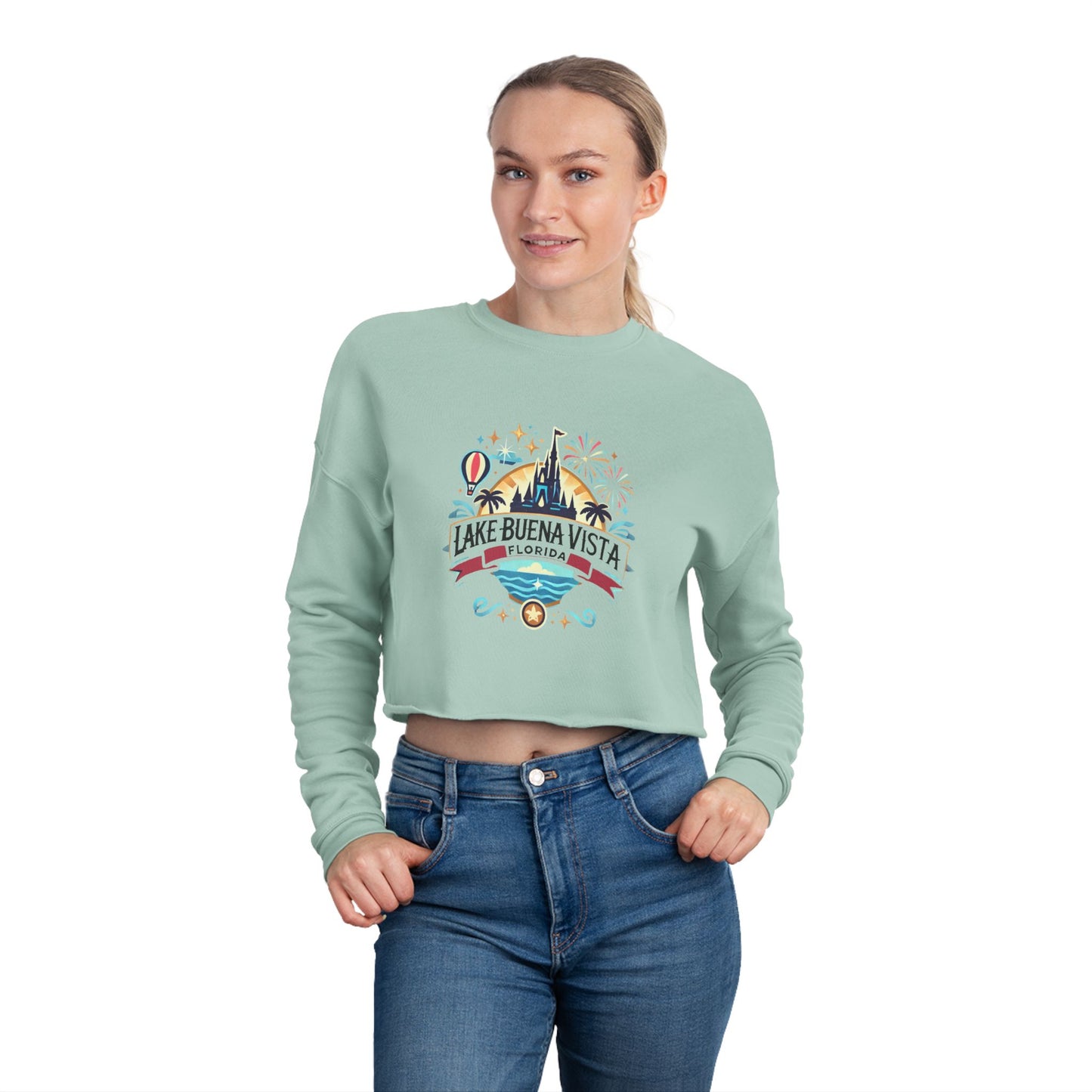 Adventurous Lake Buena Vista Women's Cropped Sweatshirt