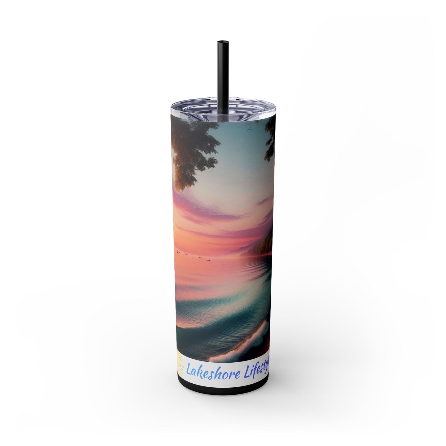 Lakeshore Lifestyles Skinny Tumbler with Straw