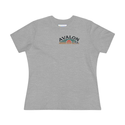 Retro Avalon Sunset Women's Cotton Tee