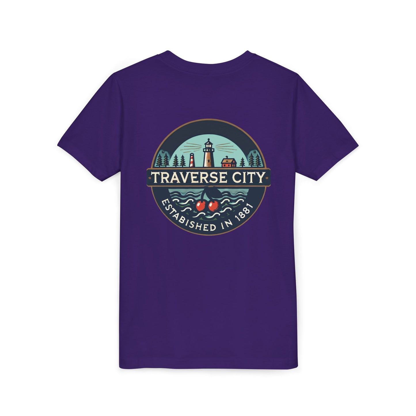 Vintage Traverse City Unisex Youth Short Sleeve Tee