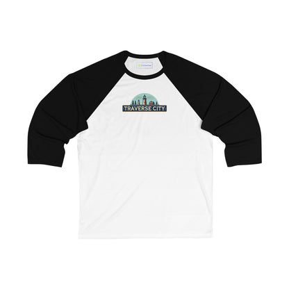 Vintage Traverse City Men's 3/4 Sleeve Baseball Tee