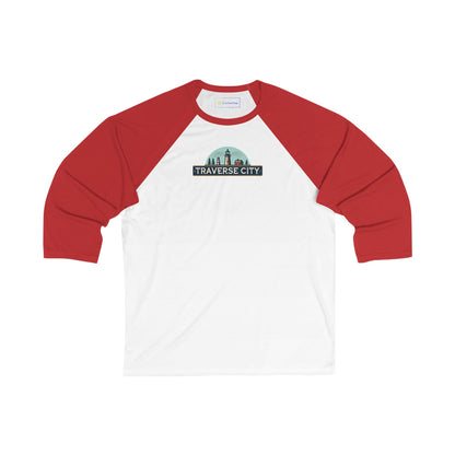 Vintage Traverse City Men's 3/4 Sleeve Baseball Tee