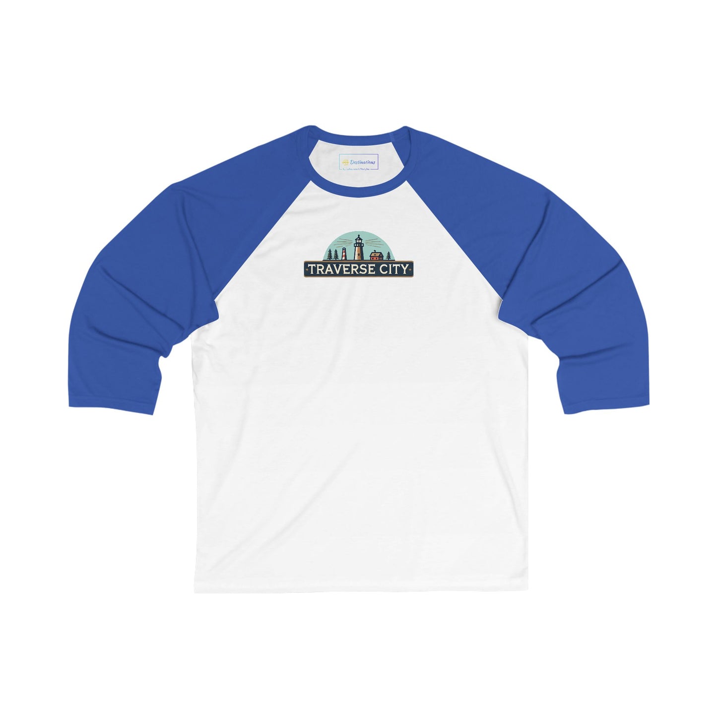 Vintage Traverse City Men's 3/4 Sleeve Baseball Tee