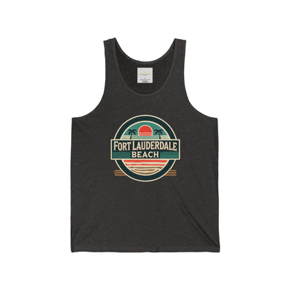 Vintage Fort Lauderdale Unisex Jersey Tank