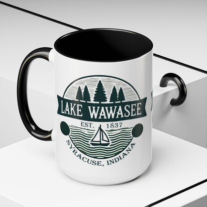 Vintage Lake Wawasee Accent Coffee Mug