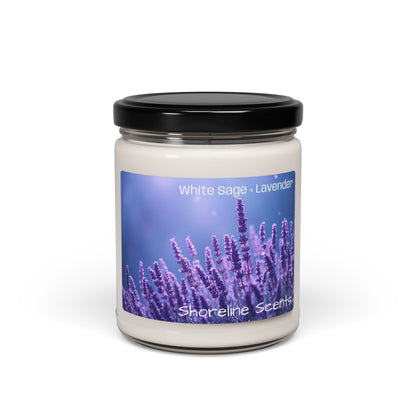 White Sage+ Lavender Scented Soy Candle