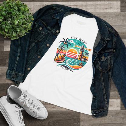 Vibrant Key West Women's Cotton Tee