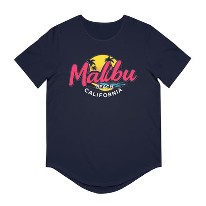 Retro Malibu Men's Jersey Curved Hem Tee