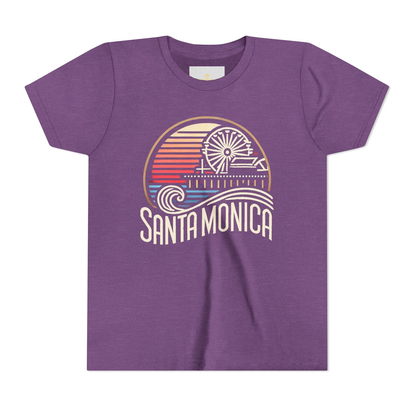 Vibrant Santa Monica Youth Short Sleeve Tee