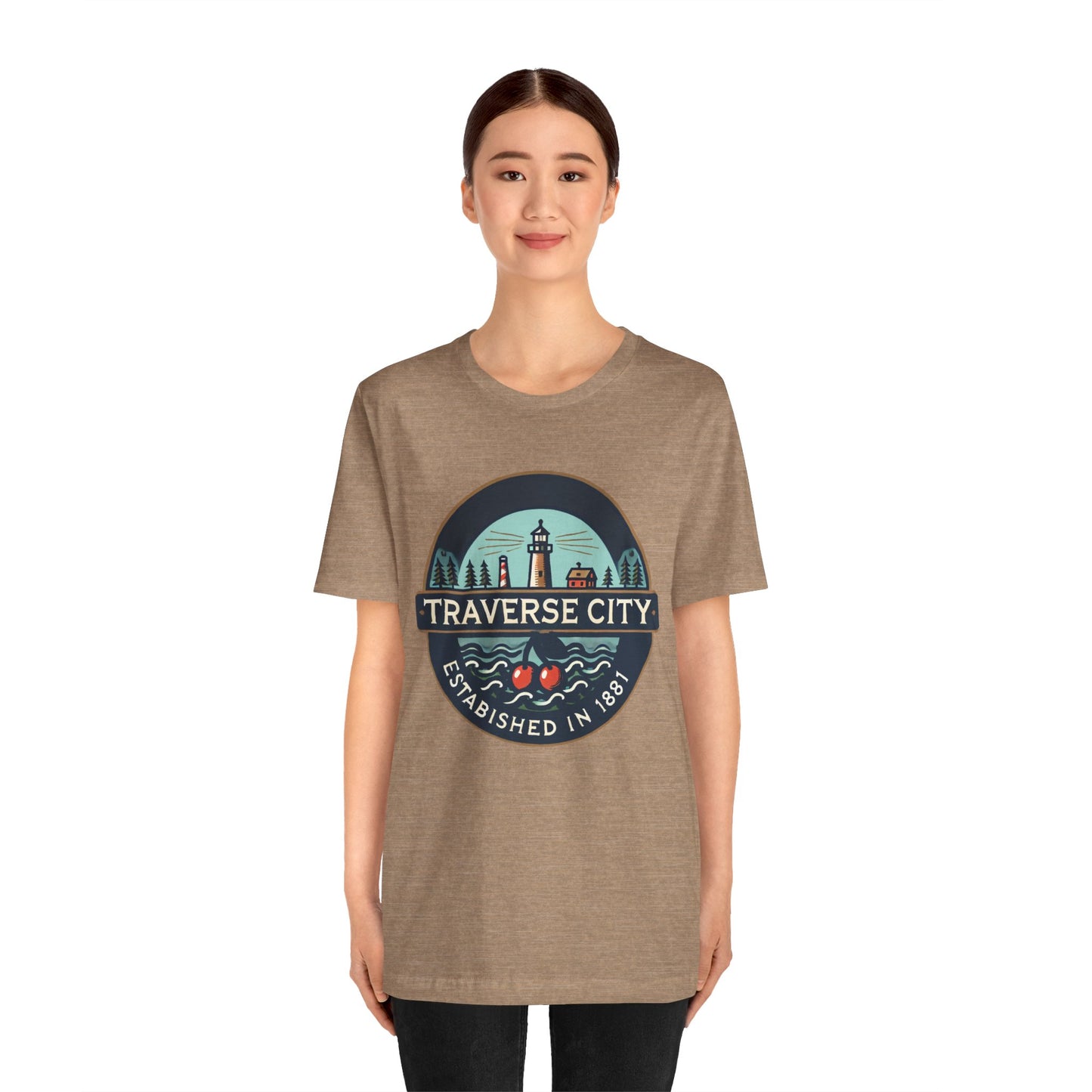 Vintage Traverse City Unisex Jersey Short Sleeve Tee