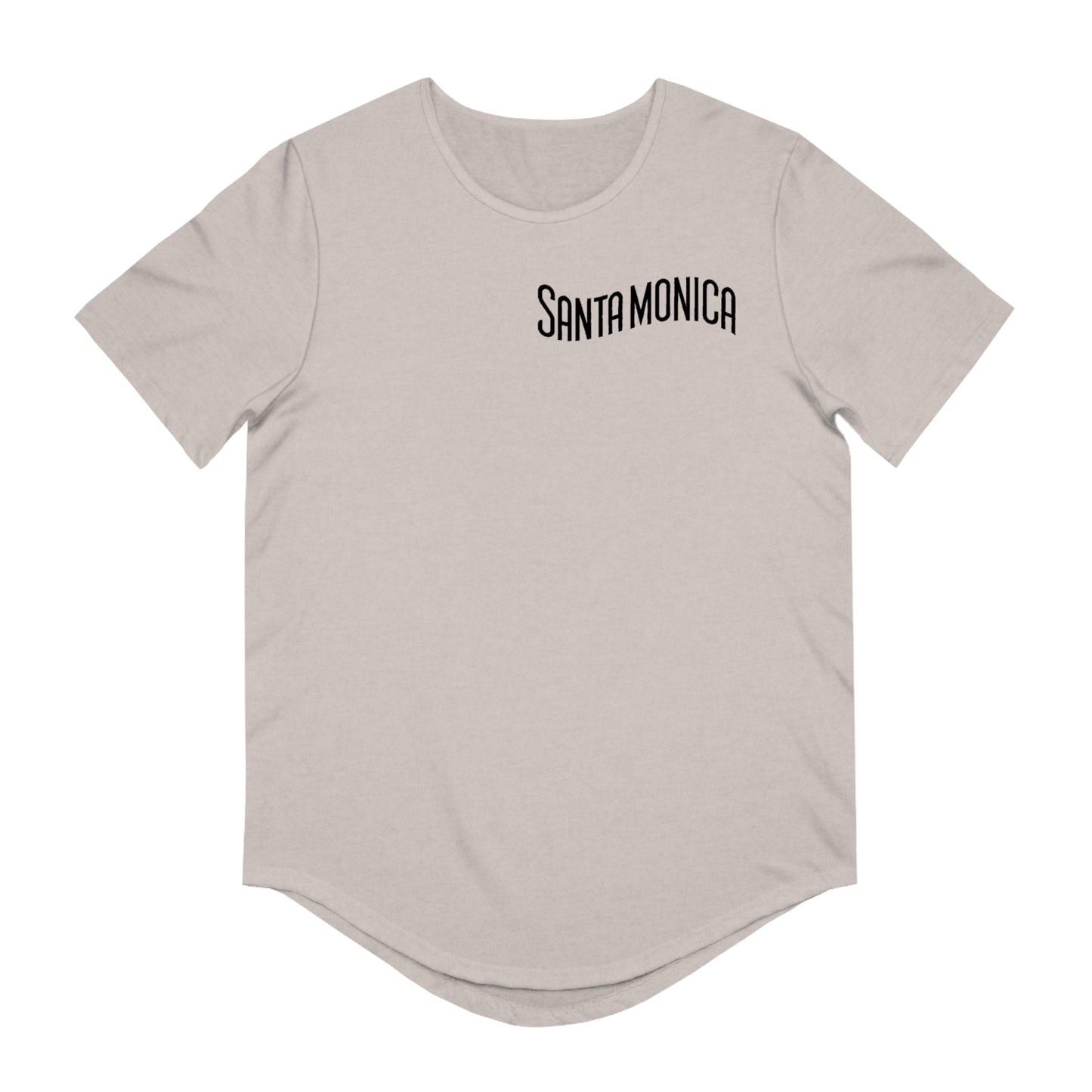 Vibrant Santa Monica Men's Jersey Curved Hem Tee
