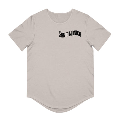 Vibrant Santa Monica Men's Jersey Curved Hem Tee