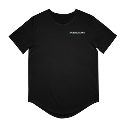 Vintage Mackinac Island Men's Jersey Curved Hem Tee