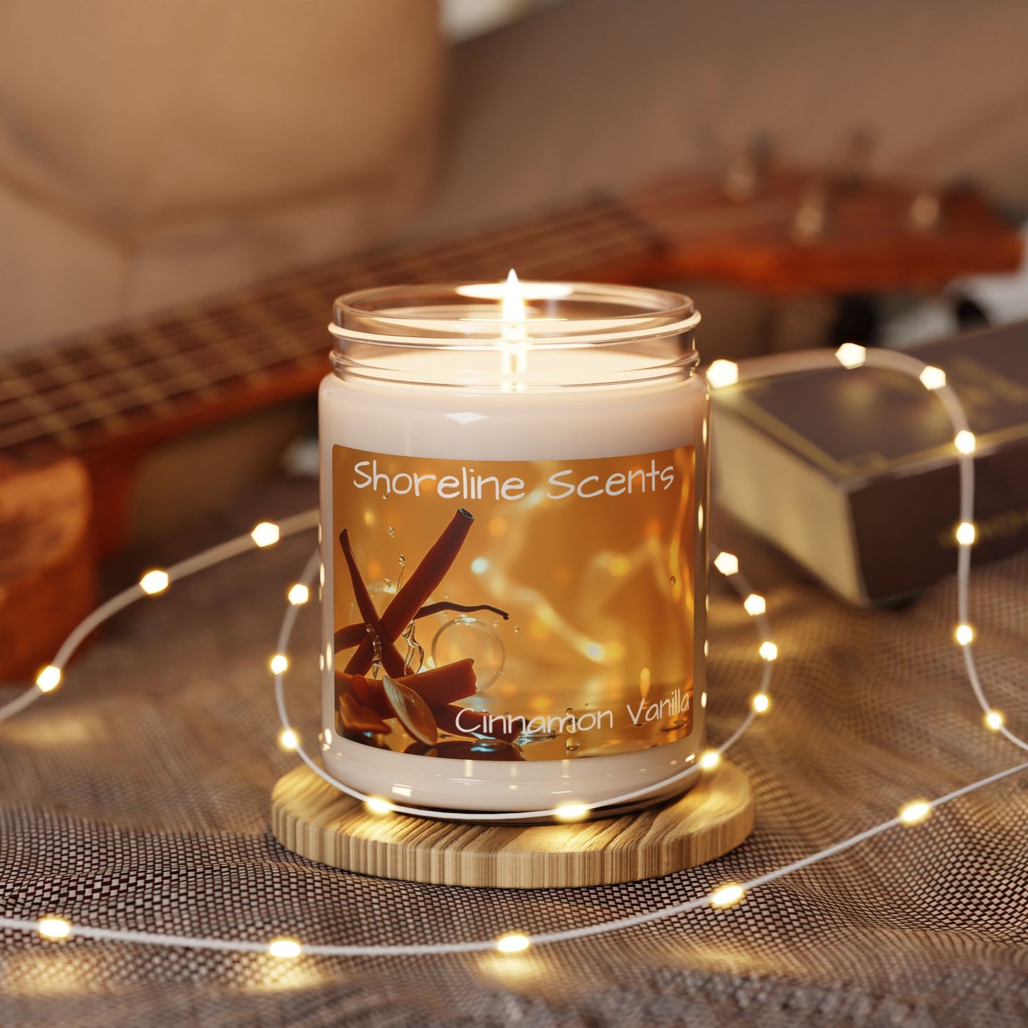 Cinnamon Vanilla Scented Candle (Soy Wax)