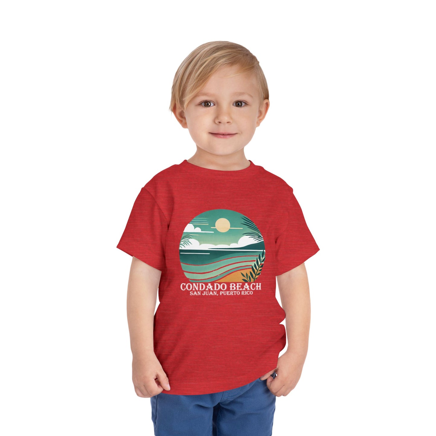 Coastal Vibes Condado Beach Unisex Toddler Short Sleeve Tee