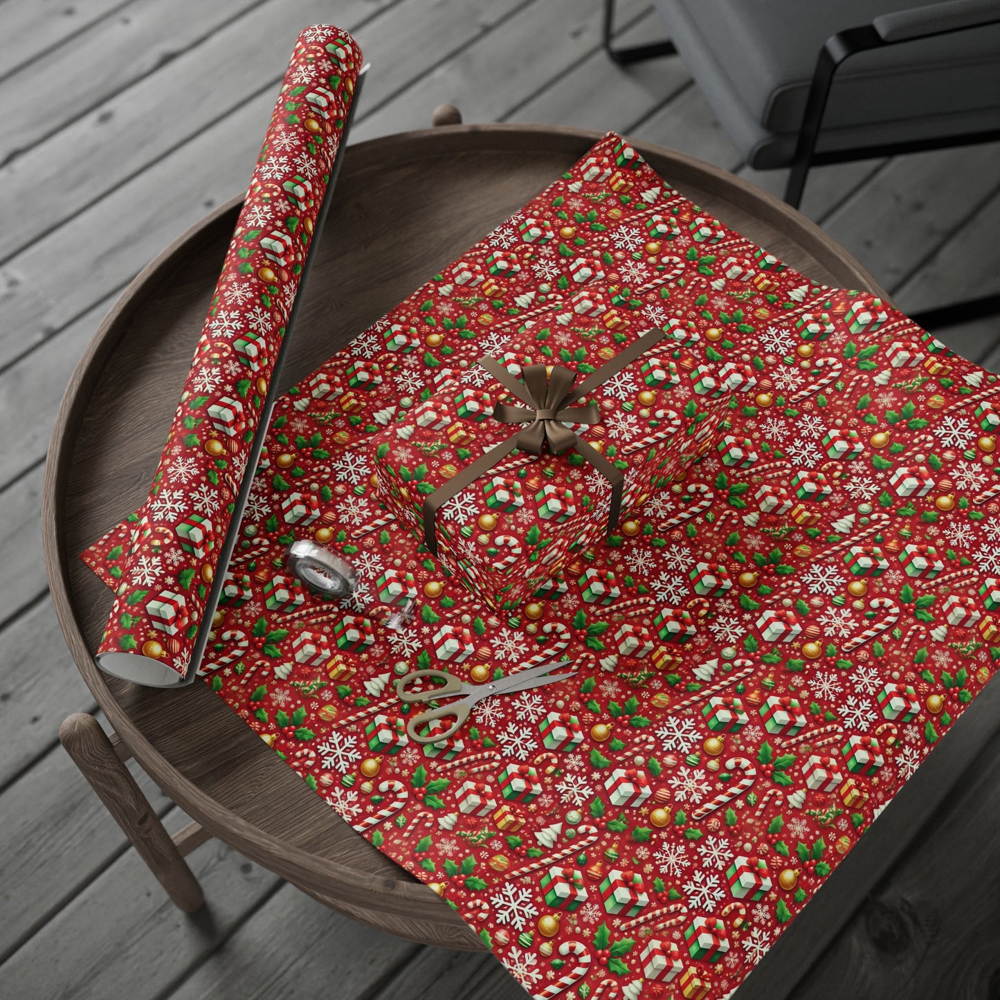 Candy Canes Christmas Wrapping Paper