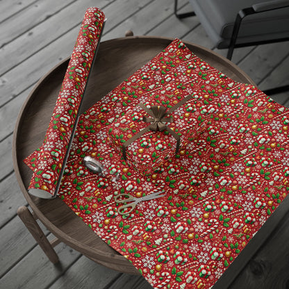 Candy Canes Christmas Wrapping Paper