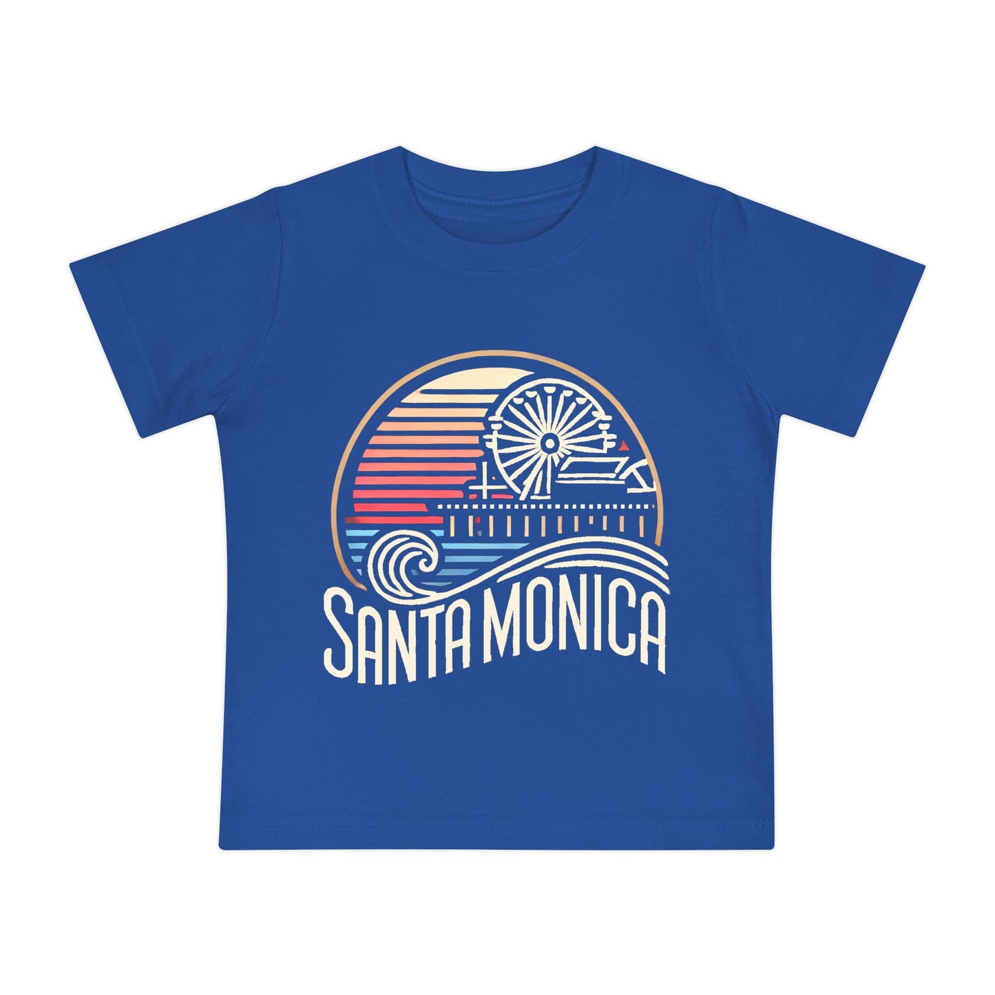 Vibrant Santa Monica Baby Short Sleeve T-Shirt