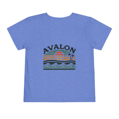 Retro Avalon Sunset Unisex Toddler Short Sleeve Tee