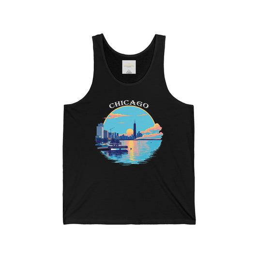 Retro Chicago Unisex Jersey Tank