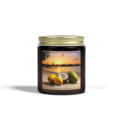 Mango Coconut Scented Candle (Apricot Wax)