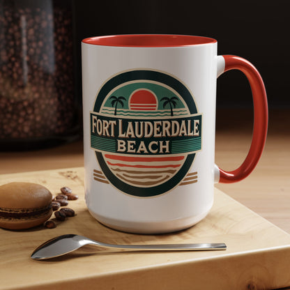 Vintage Fort Lauderdale Accent Coffee Mug